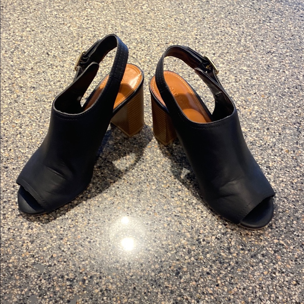 Elegant Black Women's Slingback Heels